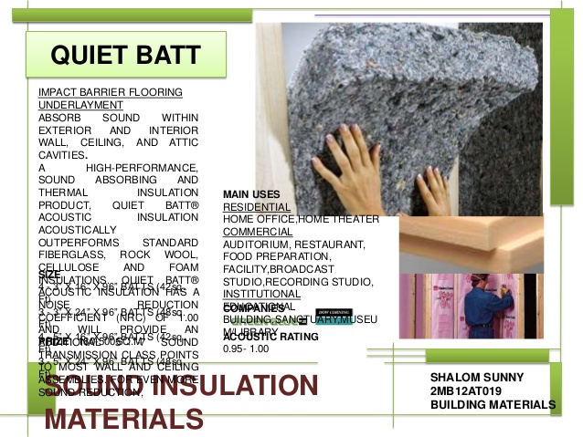 sound batt insulation for walls